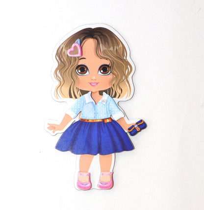 Игра магнитная "Одевашки. Модная девчонка. Ксюша". Серия Магнитные истории (европодвес, 2х8шт) арт.0