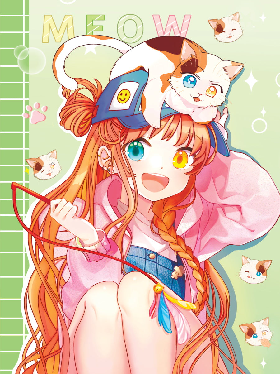 БЛОКНОТ ТОЧКАБУК Anime Pets. ДЕВОЧКА С КОТИКОМ