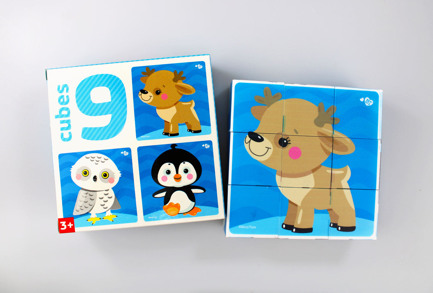 Кубики "На краю земли" (без обклейки) 9 шт Baby Toys