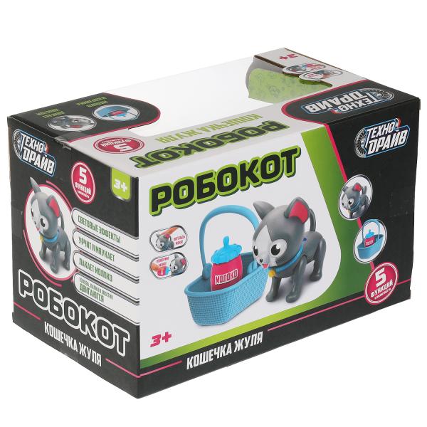 Le robot "robokot" est un petit jouet, cor.27*17*16 cm, ТЕХНОДРАЙВ dans cor.2*18шт