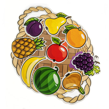 Пластик на липучках "Фрукты и овощи" 10KOR PLASTIC