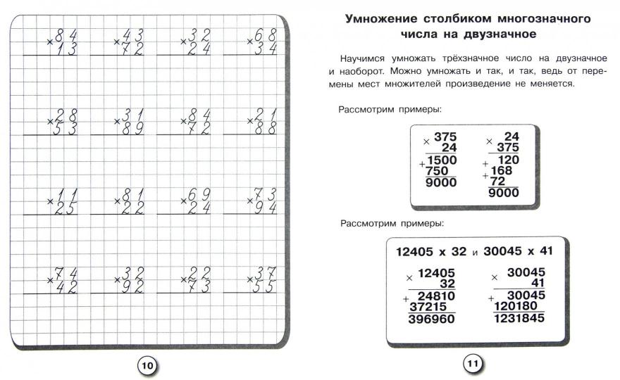 Mathématique. Умножаем и делим столбиком