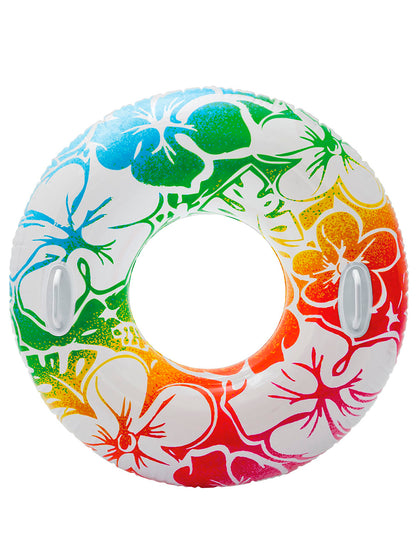 КРУГ НАДУВ. ПРОЗРАЧНЫЙ, С РУЧКАМИ, 97 СМ, В АССОРТ., ОТ 9 ЛЕТ В КОР. (БОИТСЯ ХОЛОДА) в кор.12шт