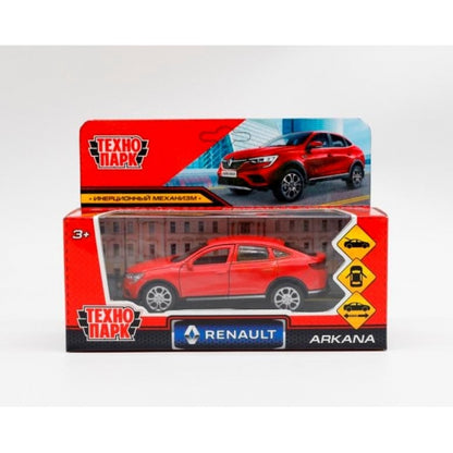 Machine en métal RENAULT ARKANA pour 12 cm, à l'extérieur, bagage, intérieur, crasse, dans la cor. Parc technologique dans le cor.2*36шт