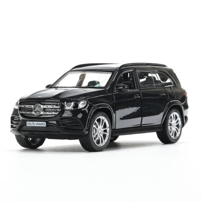 Машина металл MERCEDES-BENZ gls class amg 12см, дв,баг,ин,темно-серый, кор. Parc technologique dans le cor.2*36шт