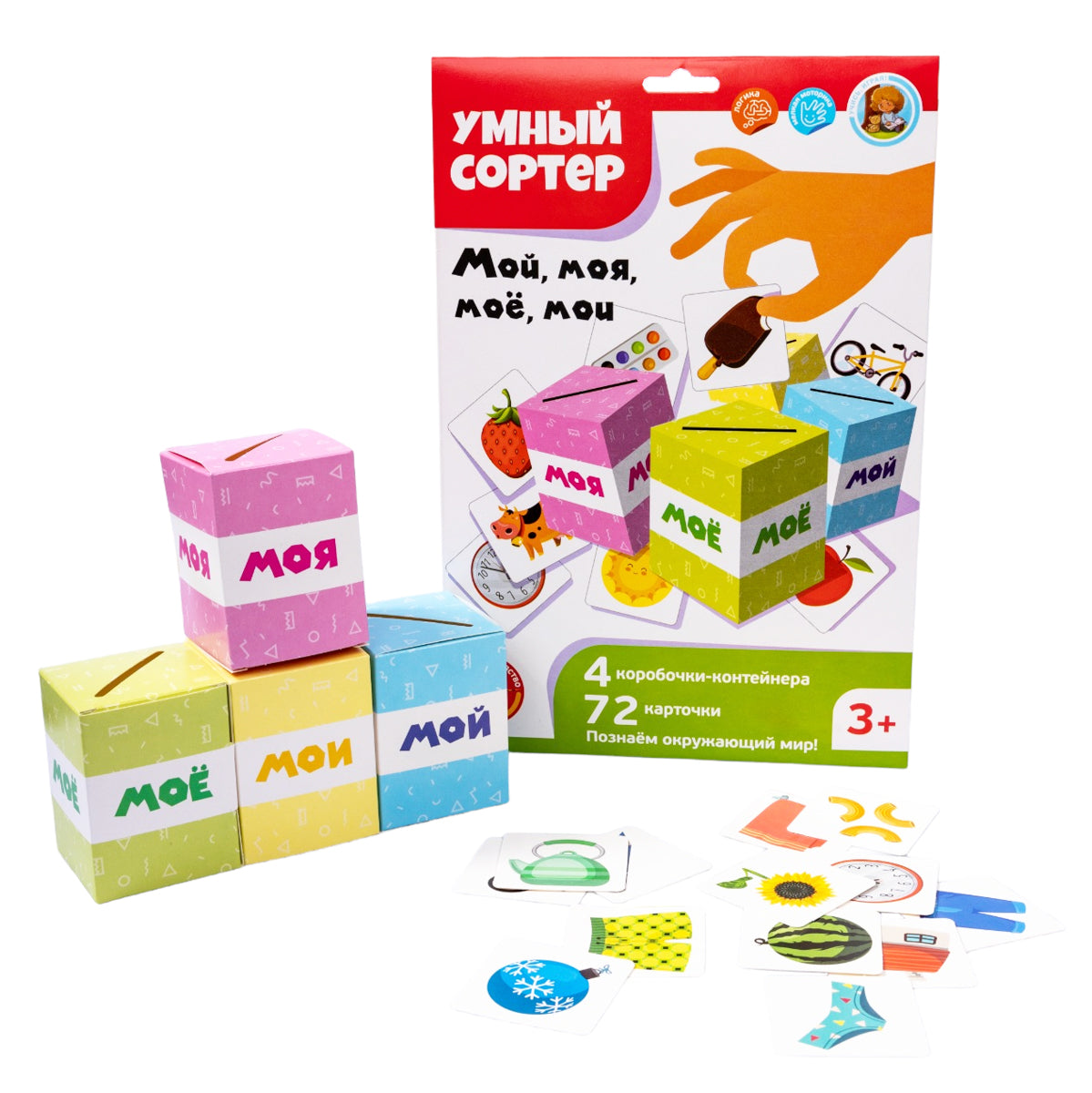 Игра развивающая Умный сортер "Мой, моя, мое, мои"