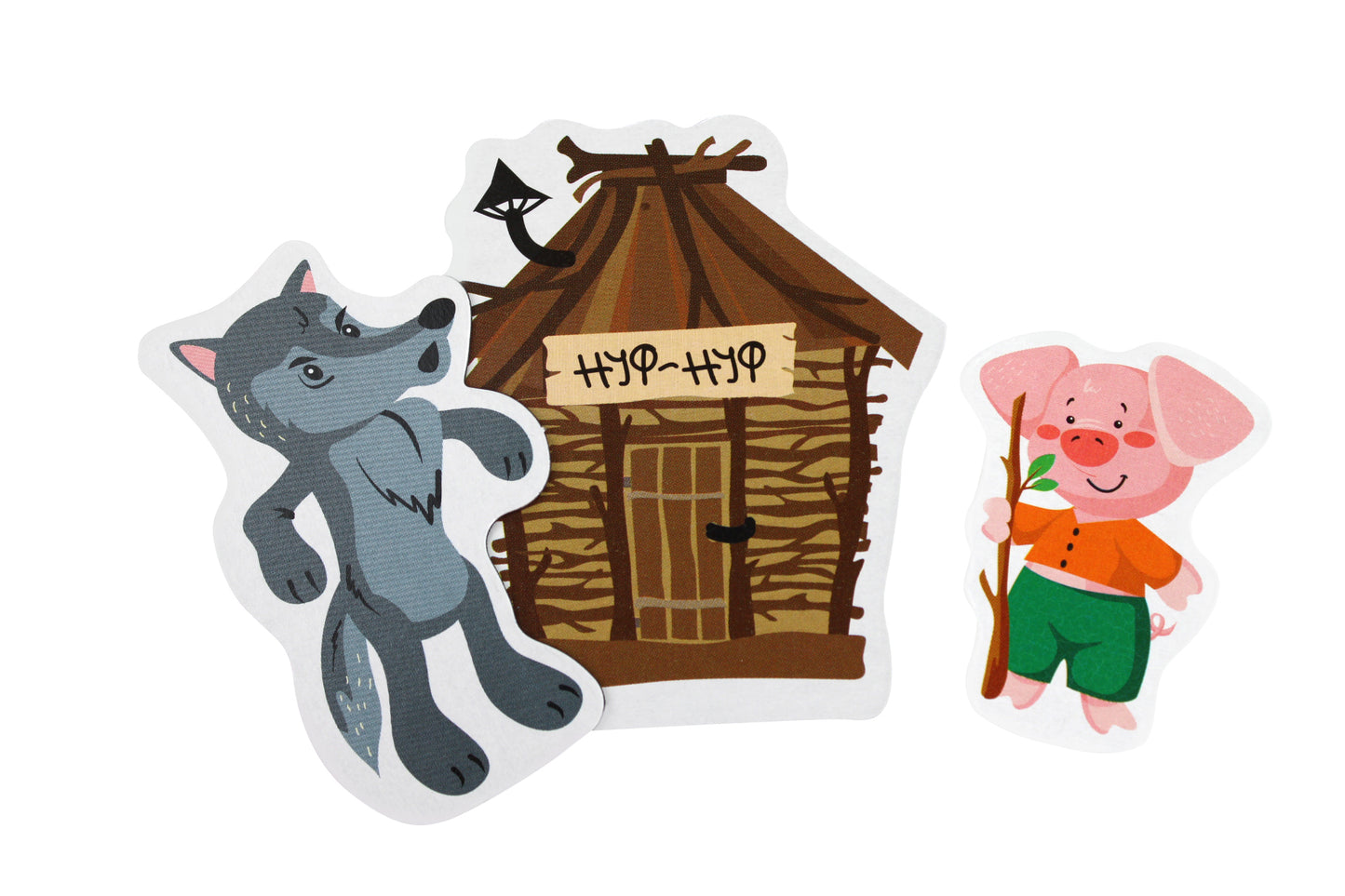 Магниты "Три поросенка". Серия Магнитные истории (европодвес)