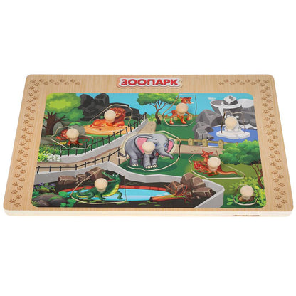 Jeu de société "Zoopark" en cours de cor.100шт