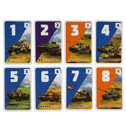 ТАНКОВЫЙ БОЙ. Карточная игра. 80 карточек. Коробка: 138х170х40мм, карточки Умные игры в кор.50шт