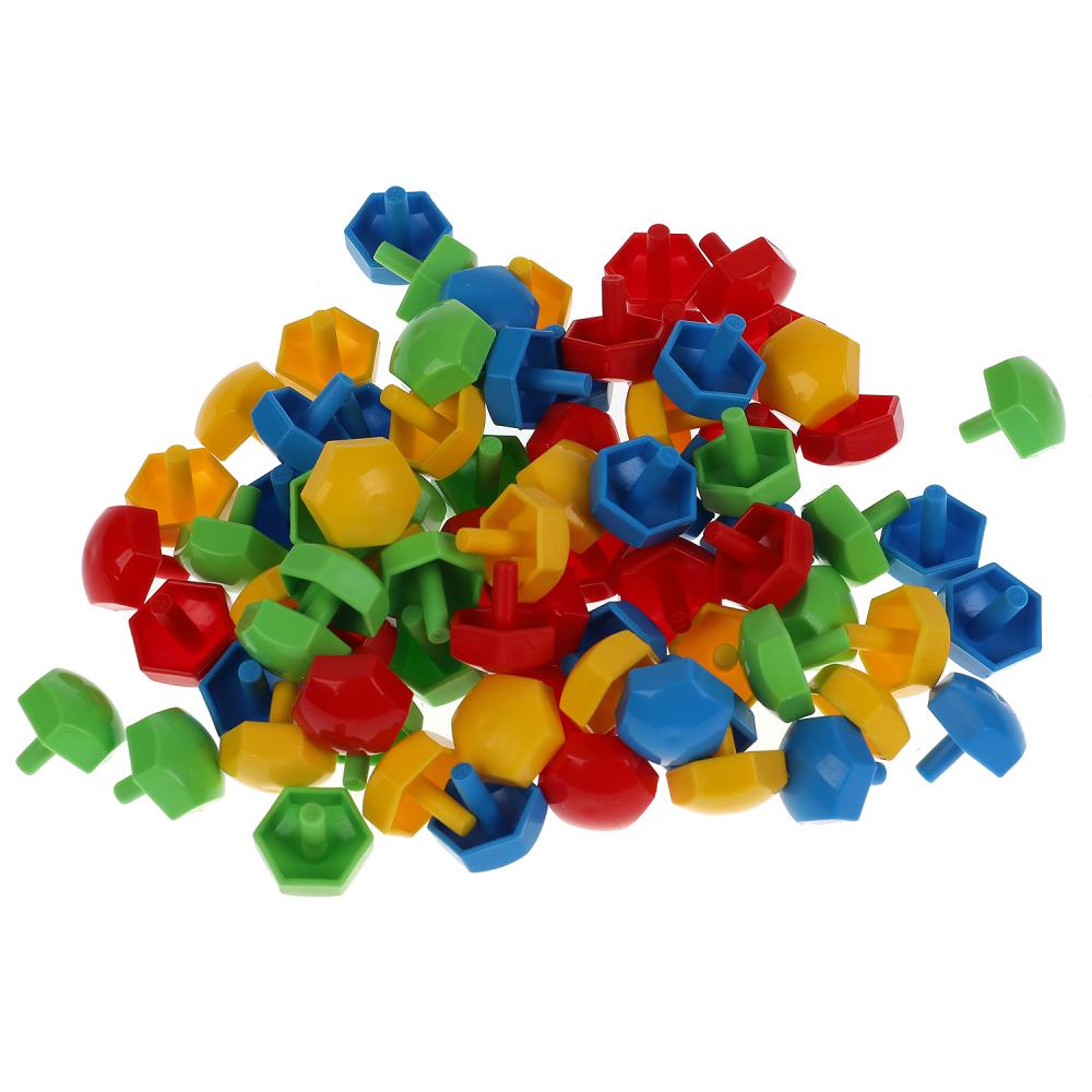 Mosaïque en plastique. 80 dollars. 4 jours. Круглая. Diamètre 185mm. Синий tracteur. Умные игры в кор.24шт