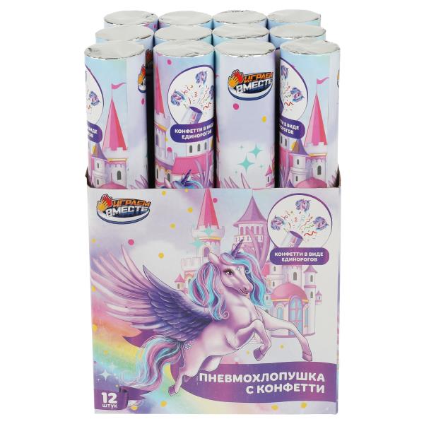 Пневмохлопушка с confettis dans виде героев 30см, ИГРАЕМ ВМЕСТЕ уп-12шт в кор.6уп