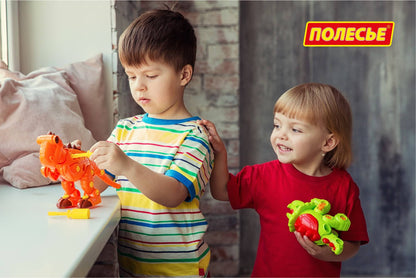Полесье. Конструктор-динозавр "Тираннозавр" 40 эл. (в пакете) арт.76700 /14