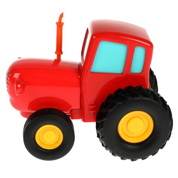 Модель металл свет-звук СИНИЙ ТРАКТОР длина 11 см, инерц, красный, кор. Технопарк в кор.48шт
