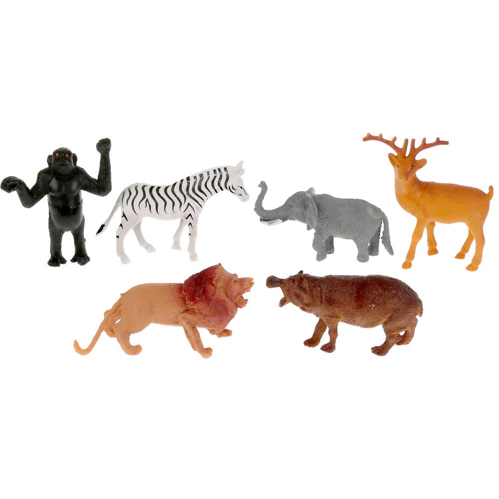 Jeu en plastique Jeu pour la famille Afrique (6 pièces) dans un assortiment. dans le paquet. с хедером в кор.2*96шт