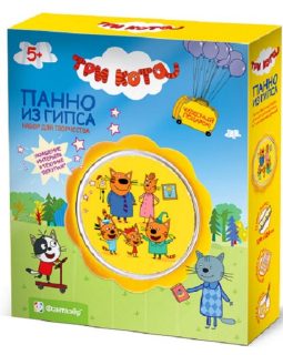 405107 "Три кота" Панно из гипса Семейный портрет /20