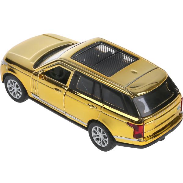 Machine en métal "range rover vogue chrome" 12 cm, ouverte, inerte, pièce dans le cor. Parc technologique en cor2*36шт