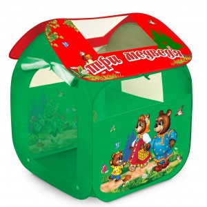 Играем вместе. Детская игровая палатка "Три медведя" 83*80*105см в сумке арт.GFA-3BEAR-R
