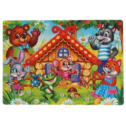 МАКСИ-ПАЗЛ "УМНЫЕ ИГРЫ" ТЕРЕМОК. МЯГКИЙ (ЕВА) 12 ДЕТАЛЕЙ В ПАК. в кор.100шт