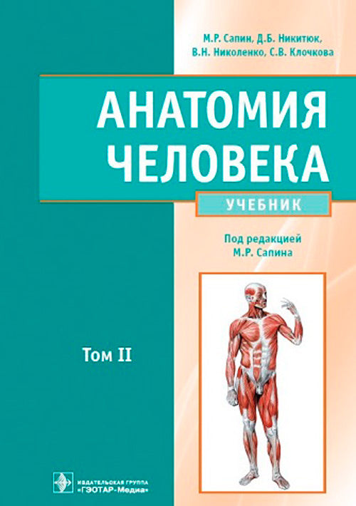 Анатомия человека : учебник : в 2 томах. Т. II. (31.05.01 «Лечебное дело» et 31.05.02 «Педиатрия» по дисциплине «Анатомия»; по специальности 32.05.01 «Медико-профилактическое дело» по дисциплине «Анатомия человека. "Anatomie topographique")