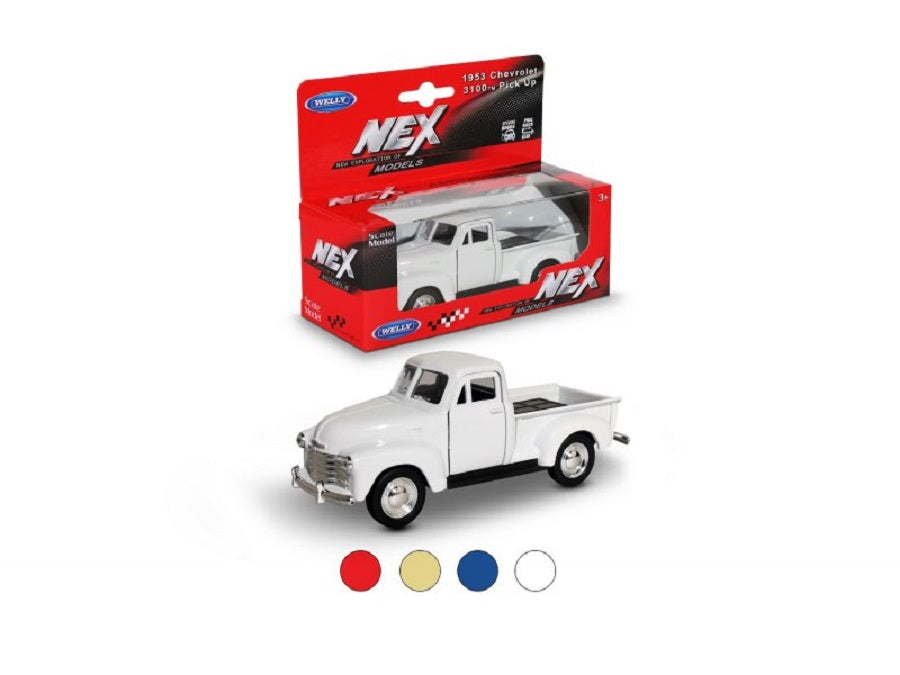 Welly. Машинка 1:38 "Chevrolet 3100 Pickup"металл, пруж. мех., цвет в ассорт. арт.43708W