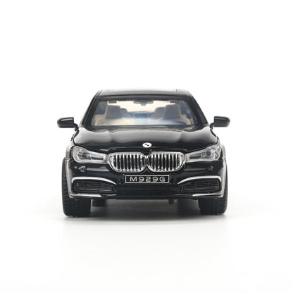 Машина металл свет-звук BMW 760, 22 см, двери, капот, багажник, инерция - в кор.24шт