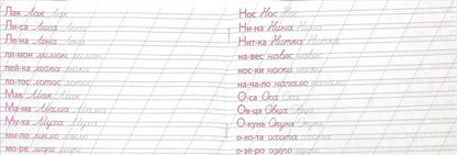 КАЛЛИГРАФИЧЕСКАЯ ПРОПИСЬ А5. album. ПИШЕМ СЛОВА