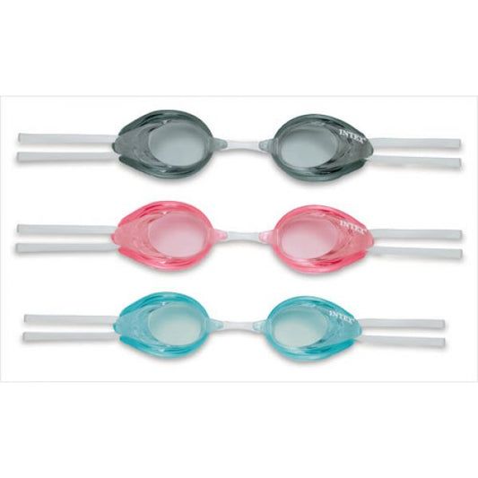 Intex. Очки для плавания, 3 вида в ассорт. (синий, розовый, желтый) от 8 лет арт.55684