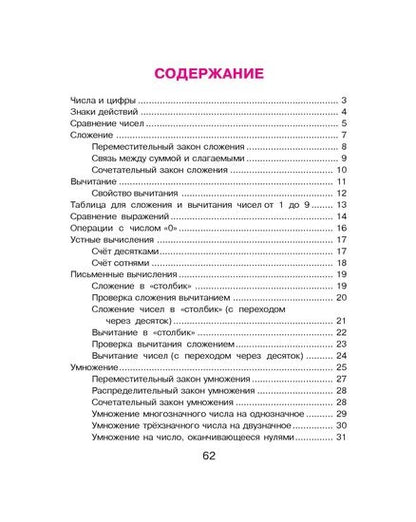 Математика для млад.школьников в табл.и схемах