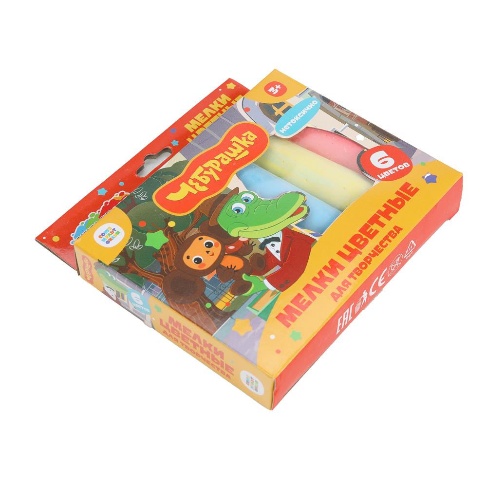 MEL6-113544-WOT Melki asfaltoвые 6 цв Чебурашка МУЛЬТИ АРТ в кор.48наб