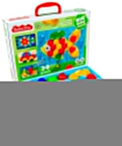 Mosaïque pour petits enfants, jouets pour bébé, "Рыбка" d40/4 цв (34 эл) nev