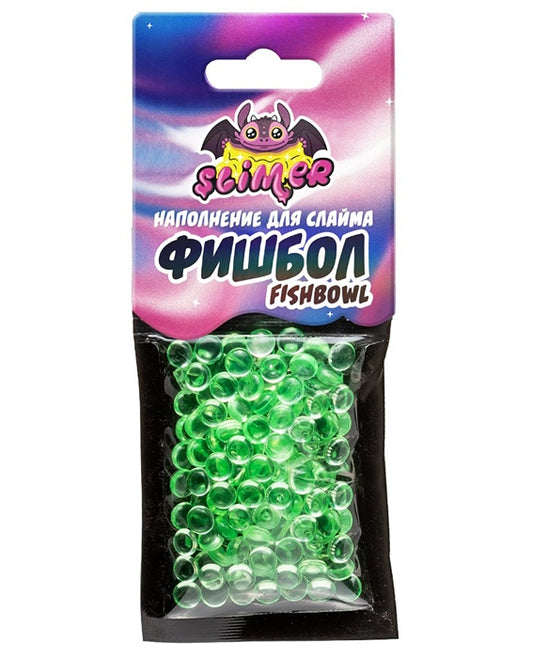 Наполнение для слайма ТМ "Slimer" "Фишбол" светло-зеленый (арт.SSS30-24)