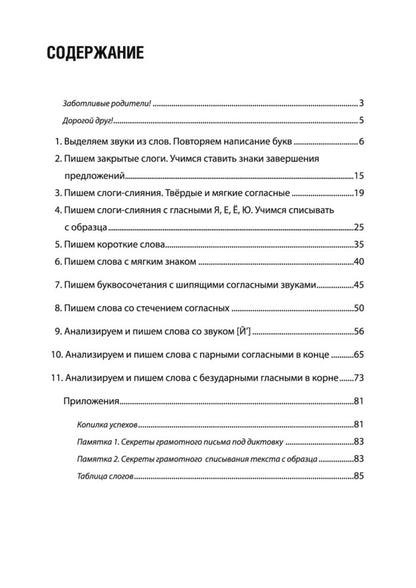 Тренажер для профилактики и коррекции дисграфии и дизорфографии 1-2 классы