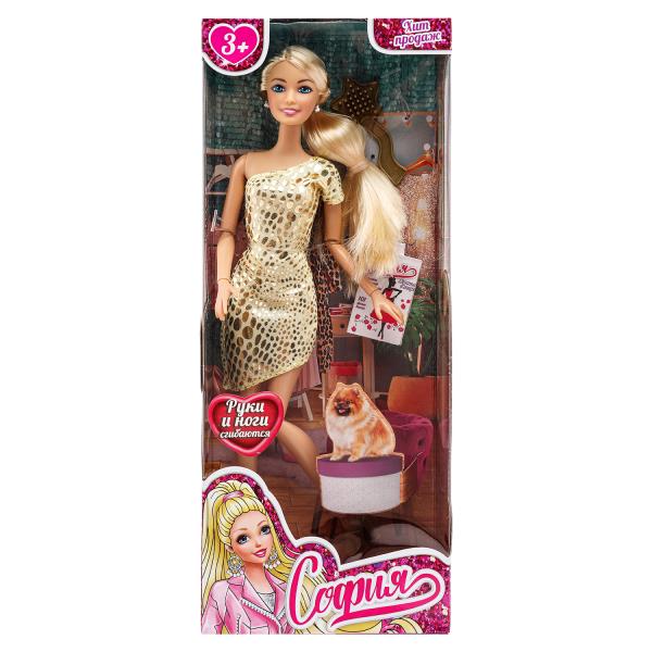 Кукла 29см София, руки и ноги сгиб., кор КАРАПУЗ в кор.24шт