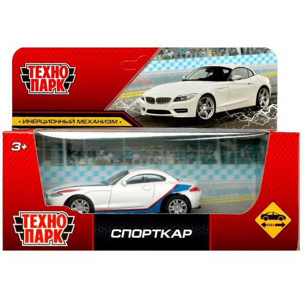 Машина металл СПОРТКАР, 10 см, инерция, кор. Технопарк в кор.2*120шт