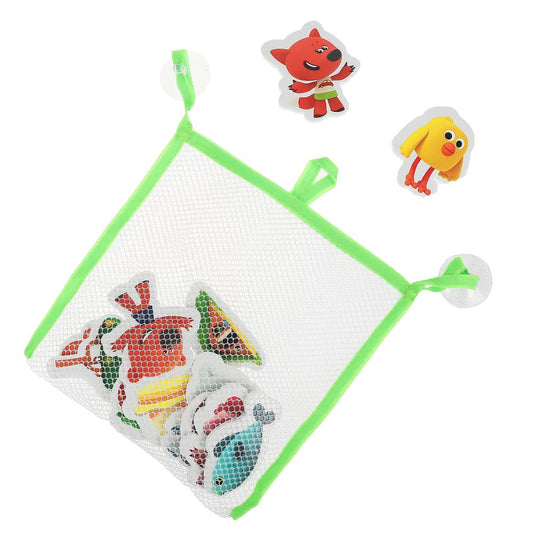 Игрушка пластизоль для ванны Ми-ми-мишки набор стикеров Ева 12 шт сетка КАПИТОШКА в кор.50наб