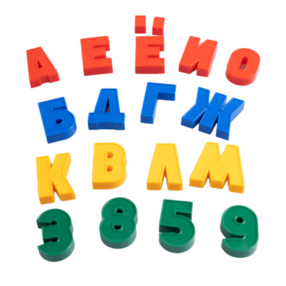 Магнит. азбука Н=25мм 00846 набор букв и цифр