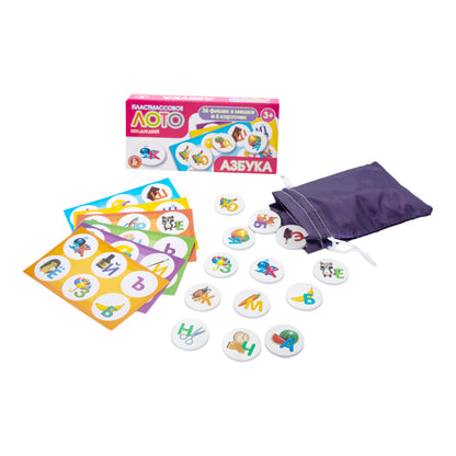 Лото пластмассовое "Азбука"