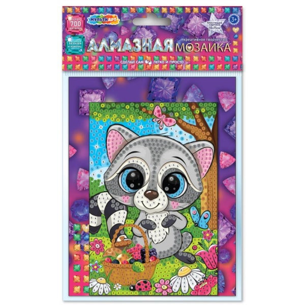 Mosaïque d'alphabet 10*15 ennotique МУЛЬТИ АРТ en cor.100шт