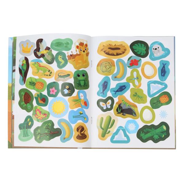 Parc zoologique. Les pinces sont petites. 162х215 mm. Скрепка. 16 pièces. Умка в кор.50шт