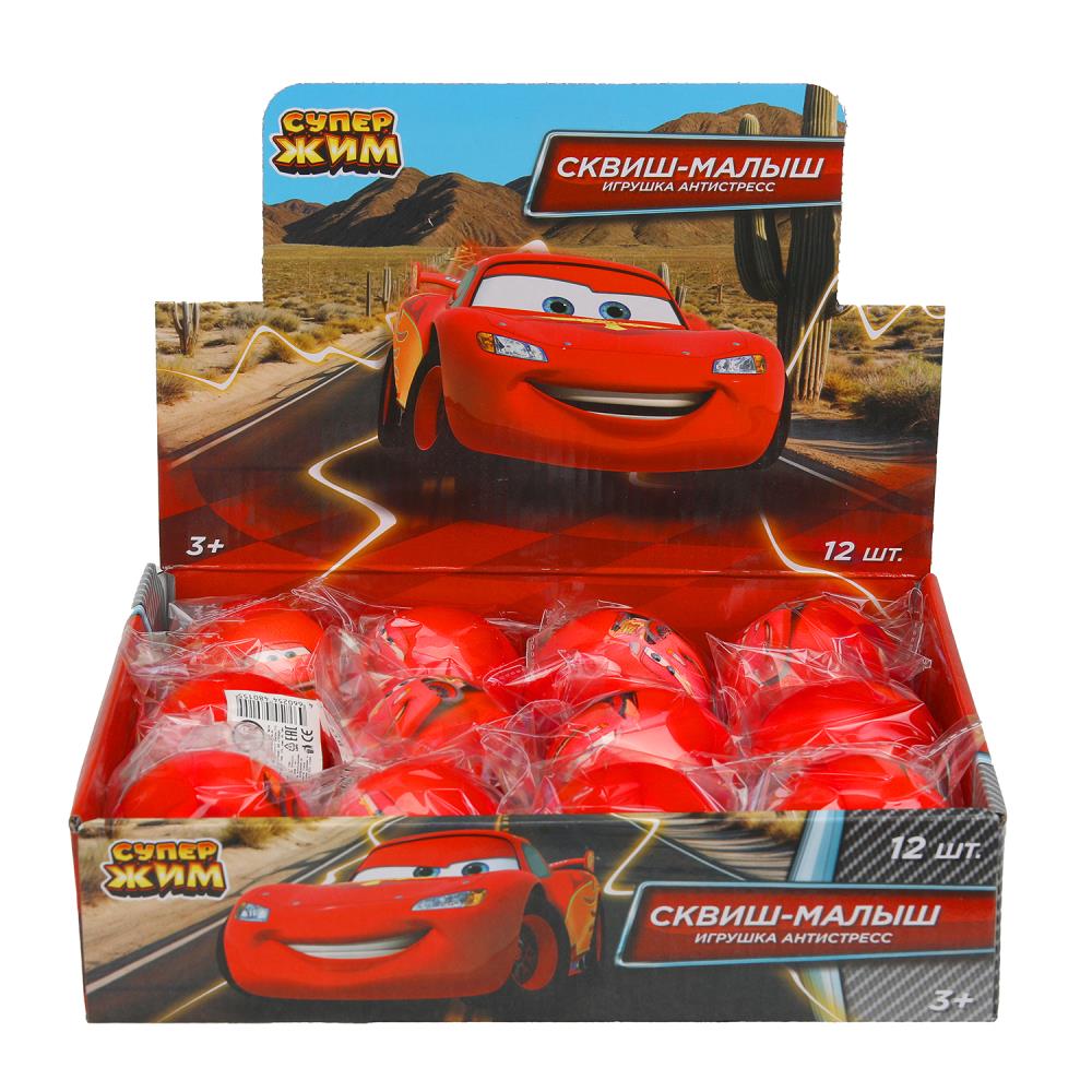 Игрушка сквиш, машинки, 6,5 см, дисплей Супер Жим уп-12шт в кор.24уп