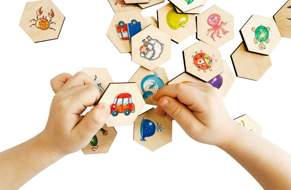 Лото с деревянными фишками "Пчелка"