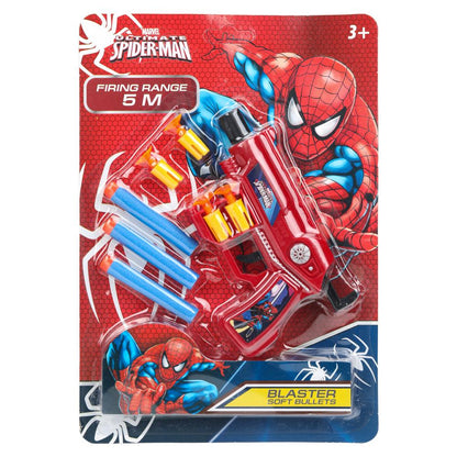 Бластер spider-man, мягкие пули, присоски, блистер 18,5*26,5*2см - в кор.2*120шт