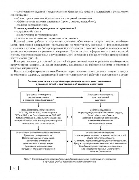 Функциональная подготовленность волейболистов: диагностика, механизмы адаптации, коррекция симптомов. Ф.А. Иорданская.