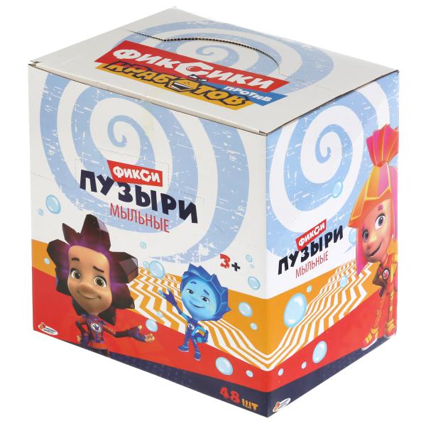 Мыльные пузыри ФИКСИКИ 60мл, в колбе 27см, в ассорт. в дисплее ИГРАЕМ ВМЕСТЕ уп-48шт в кор.3уп