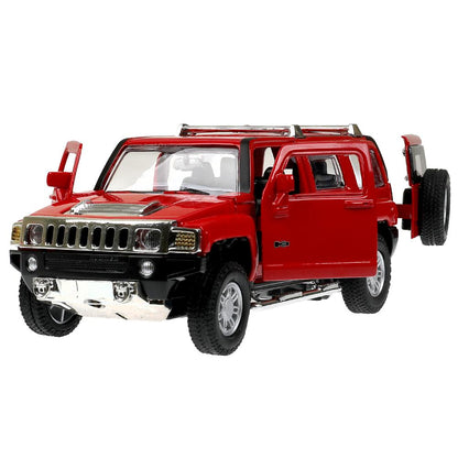 Machine en métal pour camion HUMMER h3, 14,4 cm, double, bagage, inertie, parc technologique, cor.2*24