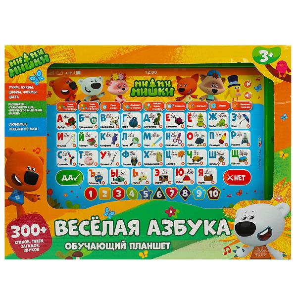 Обучающий планшет Ми-ми-мишки 300 стихов,песен,загадок,звуков.свет.kor.bat. Умка в кор.36шт
