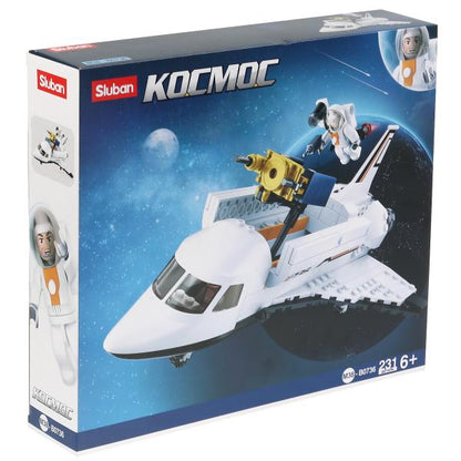 Constructeur en plastique. космич. корабль с фигурками, 231 jours. en Russie. cor. dans le cor.16шт