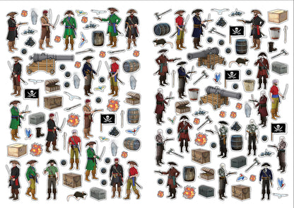 Моя книга пиратов (более 500 наклеек)