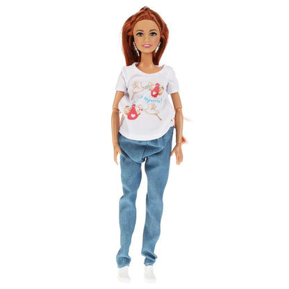 Carapuse. Porte-clés "София" 29 cm, 1 fille, chat, chat, art.66001B1-C1-S-BB