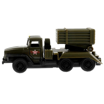 SB-15-35-M5(GR)-WB Машина металл АРМИЯ РОССИИ УРАЛ с ракетами 12см, двер., под. дет.,инер.,кор. Техн